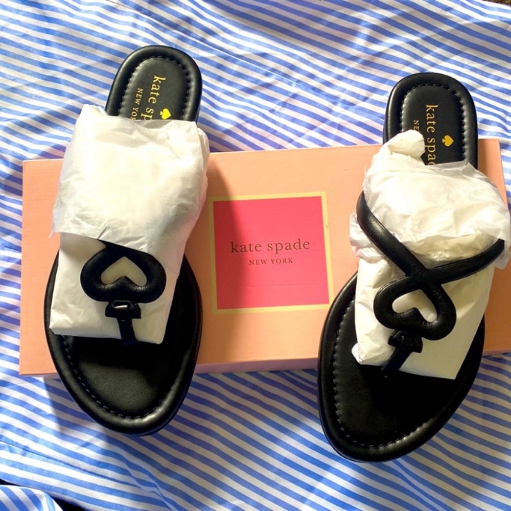 ♠️Kate Spade Signature Pamela Sandals-Black